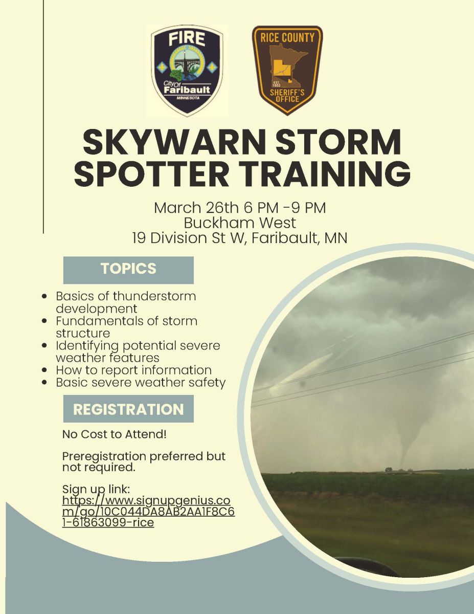 Skywarn Spotter Class Flyer